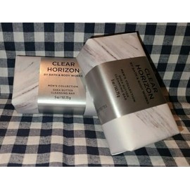 2 pack For Men Shea Butter Cleansing Bar soap 5 oz each Men's Collection CLEAR HORIZON