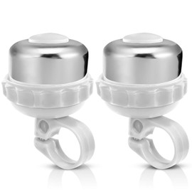Kids Bike Bell - The Ultimate Mountain Bike Accessories For Your Young Cyclist! Elevate Their Kids Bike With An Exciting Bike Bell Boost Their Joy With Their Bicycle Bell On Your Toddler Bike (White)