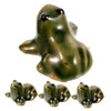 Levemolo Outdoor Garden Frog Statue Ceramic Frog Figurine Animal Sculpture
