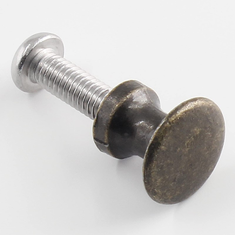 Uenhoy 12 Pcs Mini Cabinet Knobs 1/2 Inch Dia Bronze