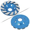 OCR 4" Concrete Turbo Diamond Grinding Cup Wheel Three Row