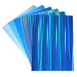 30-Sheet Blue Series Metallic Holographic Cardstock Pack (8.27" x 11.57"), 250 GSM, 6 Blue Designs, Suitable for Arts and Crafts, Card DIY, Party Decorations, Scrapbook Supplies