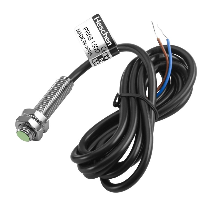Heschen PR08-1.5DO Inductive Proximity Sensor Cylindrical Type DC 12-24V 2-Wire