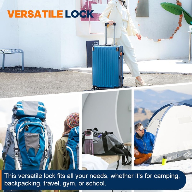 SURE LOCK TSA Approved Luggage Locks, Open Alert, Easy Read