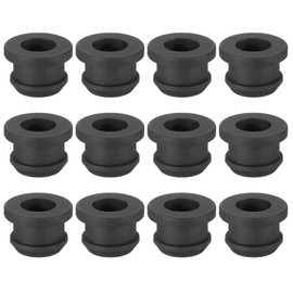 PATIKIL 10.5mm / 7/16" Drill Hole 5/16" Inner Diameter Rubber Grommets Wire Eyelet Ring Gasket for Car Firewall Cable Hole Plug Wire Protection Black