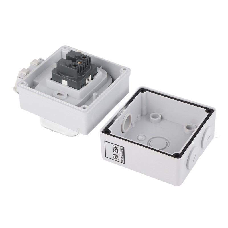 Outdoor Socket IP66 Weatherproof German Outdoors Outlet for Gardens Workshops