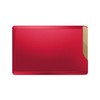 CardTresor Casual Stainless Steel Red RFID / NFC Protection, red,