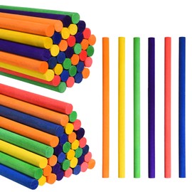 60 Pieces Rhythm Sticks for Kids Bulk, Wood Lummi Sticks Music Classroom Percussion Instruments, 6 Colors