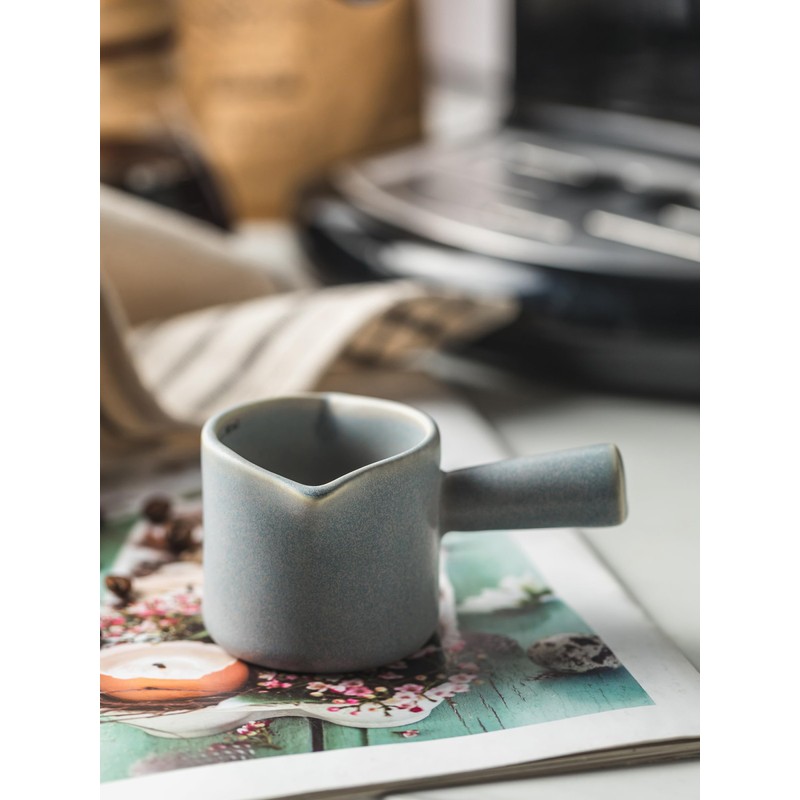 YHOJOY Espresso Cups Ceramic, Espresso Measuring Cups with Dual Measurement