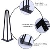 Osring 12 Inch Hairpin Table Legs with 3/8" Dia 3-Rods,