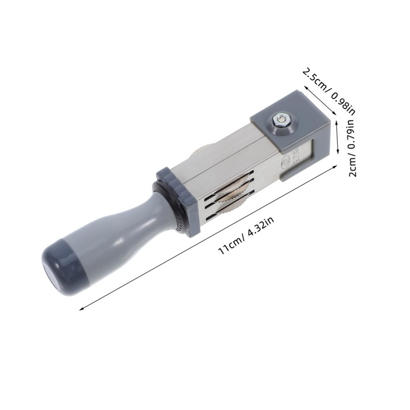 Operitacx Self Ink Date Stamp for Office School Metal Date