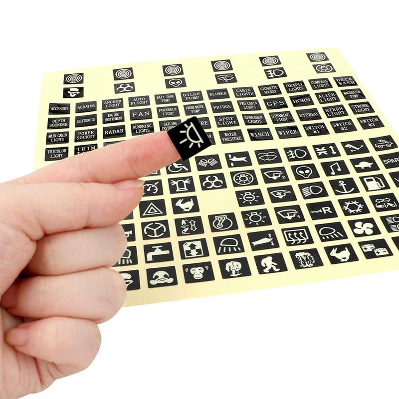 Multifunctional Button Sticker, Car Button Luminous Sticker, Waterproof Car Light