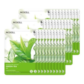 Lycocell Miracle House Ricocell Nature Recovery Green Tea Mask Pack 23g 30 sheets 730891 / 미라클하우스 리코셀 네이처 리커버리 녹차 마스크팩 23g 30매 730891