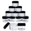 Beauticom 12 Pieces 30 Gram 30 ML Empty Clear Round