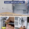 Premium Braided Stainless Steel Ice Maker Water Supply Hose W/PEX