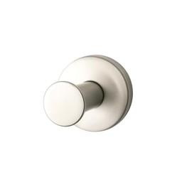 Seachrome Coronado Decorative Round Bath Wall Mount Robe Towel Hook, Stainless Steel, Satin Brushed Nickel