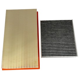 Engine & Cabin Air Filter Fit for 2008-2017 Maserati GranTurismo 4.2L, 2009-2019 GranTurismo 4.7L, 2006-2011 Quattroporte 4.2L, 2009-2012 Quattroporte 4.7L, Replace 205468 66855200