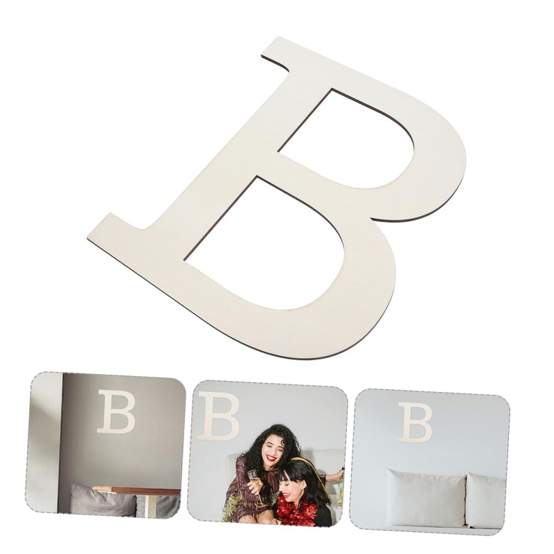 Operitacx Wooden Alphabet Letters Set Large Unfinished Letters for Wall