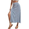 PrinStory Skirts for Women Casual Print Women Long Skirts Summer