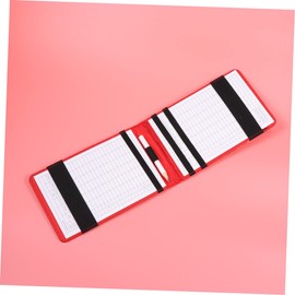 Sosoport 3pcs Scorecard Holder Pu Leather Golf Scorebook Score Tracking Pocket Size Present
