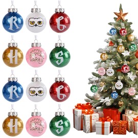 12PCS Christmas Magic Ball Ornaments ， Baubles with Strings Hanging for Holiday Party Tree Decoration Outdoor Intdoor Decor (Magic)