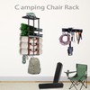 Gavinjitao Camping Chair Rack for Garage Storage, Metal Camping Chair