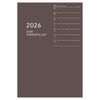 Daigo Notebook 2026 Award Weekly Left B6 Brown E8152 2026