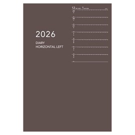 Daigo Notebook 2026 Award Weekly Left B6 Brown E8152 2026 Starts from January 2026