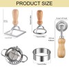 Ravioli Stamp Maker Cutter with Roller Wheel Set of 5,