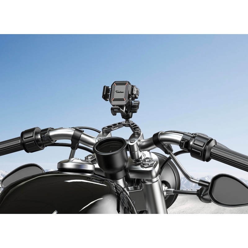 Kaedear Motorcycle 1" Ball Mount Stem Handlepost Top Bridge Ball