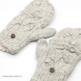 Tomo Corporation Nepal Knit Covered Gloves, Natural, One Size Fits Most, 17725-631-226