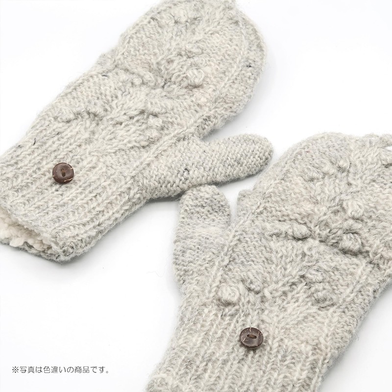 Tomo Corporation Nepal Knit Covered Gloves, Natural, One Size Fits