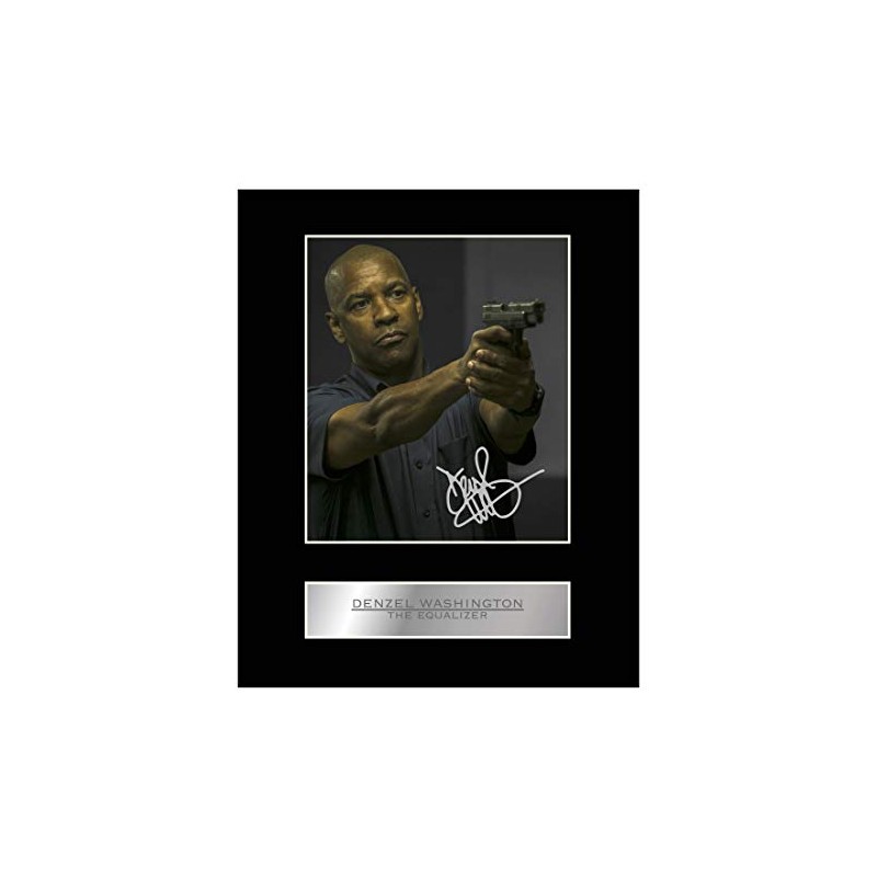 Denzel Washington Signed Mounted Photo Display The Equalizer Gift