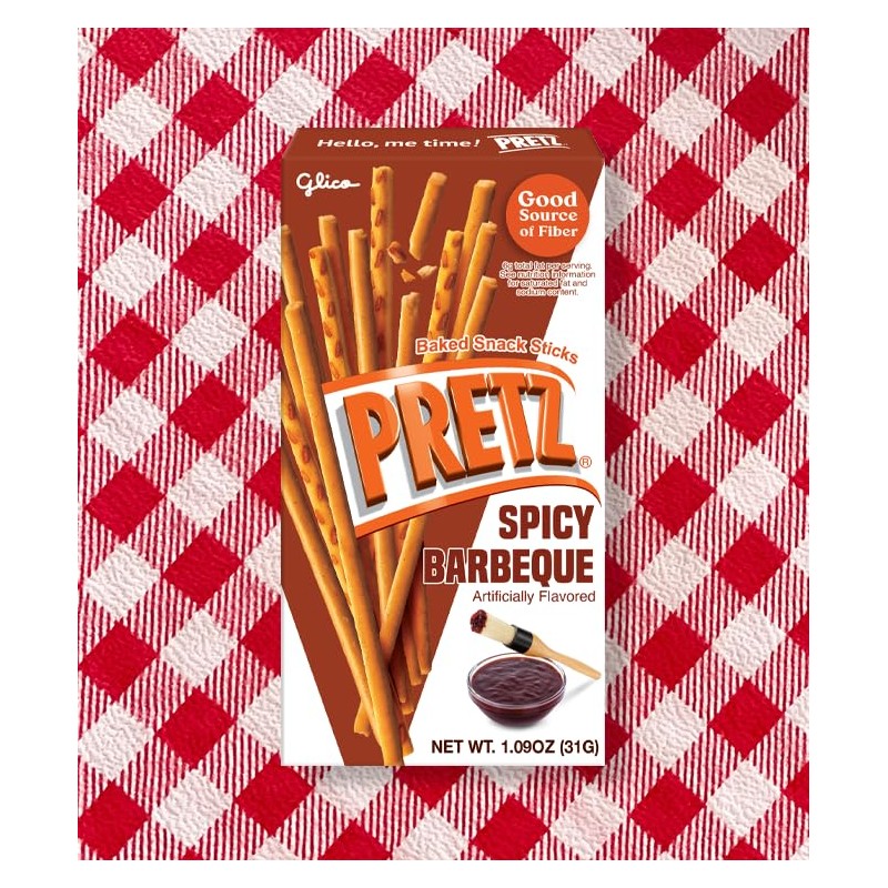 Glico Pretz Spicy Barbeque 1.09 oz (Pack of 10)