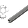 Grey Vinyl Bulb Seal Weatherstrip - 10FT Long