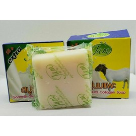 Jam 2x JAM Goat Milk Gluta Collagen Whitening Herbal Soap Face and Body 65 g.