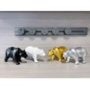 SMRTHMRT Abstract Geometric Sculptures,Creative Animals/Bear Statues Collectible Figurines for Home