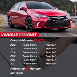 IFATRUNK Exterior Door Handle Front Left Driver Side Compatible with Toyota Camry 2012 2013 2014 2015 2016 2017