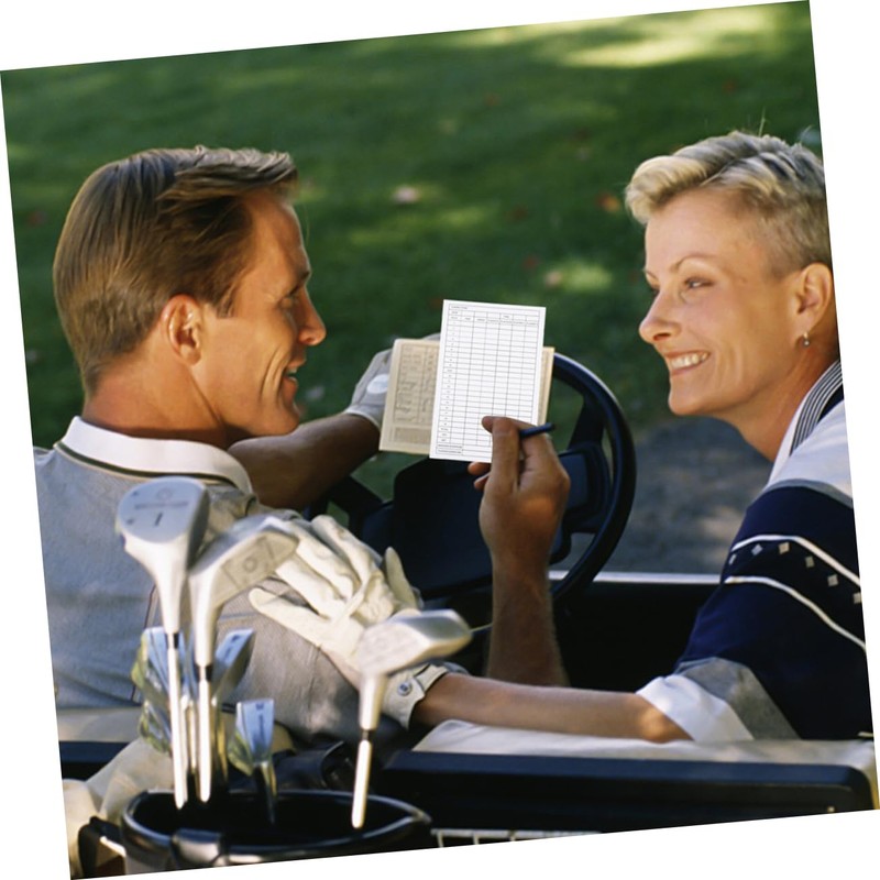 CORHAD 18 Pack Golf Scorecards Portable Scorecard Set for Tournaments