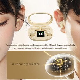 2 Paar Mini in Ear Kopfhörer zum Schlafen Bluetooth Kabellos Klein Unsichtbar Wireless Sleep Earbuds Headphones für Kleine Ohren Schlafkopfhörer Seitenschläfer Drahtlose Ohrhörer Ohrstöpsel im Ohr