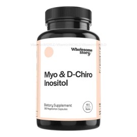 Suplemento Wholesome Story Myo & D-Chiro Inositol con 360 Cápsulas para Equilibrio Hormonal