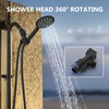 Aolemi Outdoor Shower Kit Fixtures Faucet System 2-Handle Exposed Shower