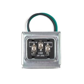 Heath Zenith SL-125-90 Silver Finish Wired Trivolt Clamp-On Transformer Compatible with Most Smart Video Doorbells and Any Wired Chimes and Buttons