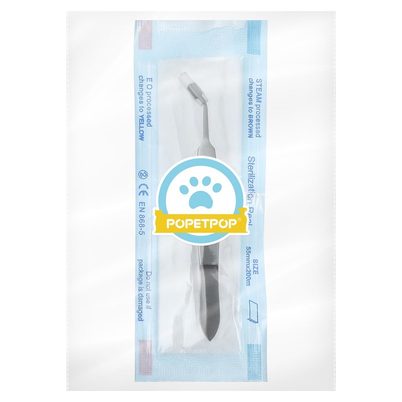 POPETPOP Eyelid Massage Tweezers : Stainless Steel Meibomian Gland Expressor