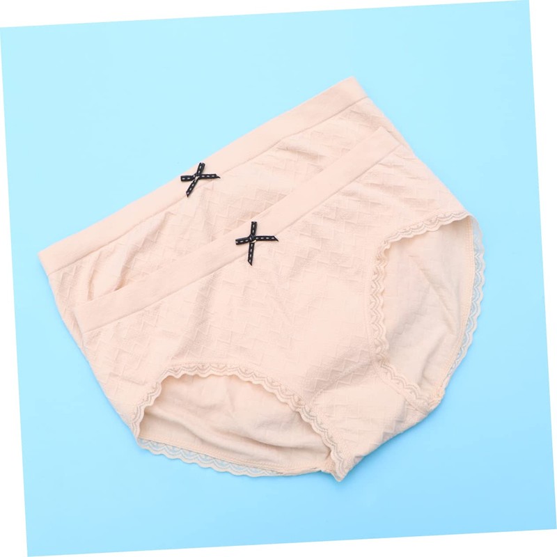 Healeved 2Pcs Seamless Breathable Women Briefs Elastic High Waist Underpants