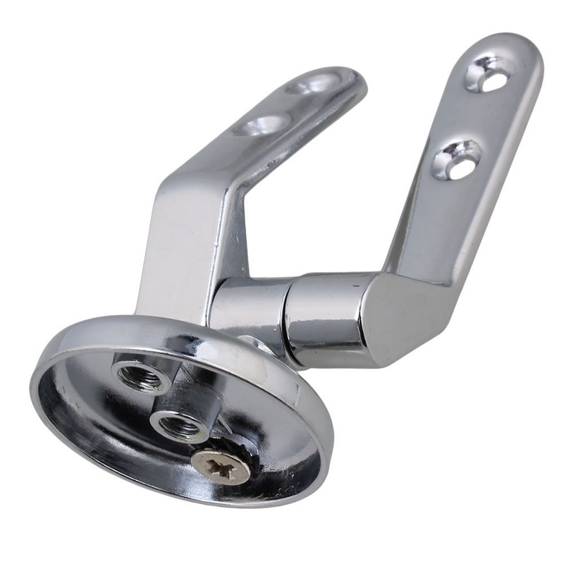 Generic Pair Silver Toilet Seat Sturdy Hinge Toilet Mountings For