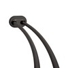 Zenna Home Rustproof Double Curved Shower Curtain Rod, Tool-Free Tension
