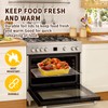FUERKEEM 15 Pack Gold Aluminum Foil Pans with Lids 9x13,