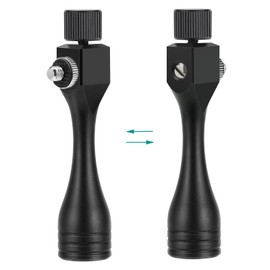 Adaptador de trípode binocular de 1/4-20 rosca montaje rápido desmontable adecuado para la mayoría de prismáticos Porro y techo (negro) Accesorios prismáticos universales de aluminio Zhongzhen