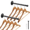 Boshangjia Industrial Pipe Clothing Rack 12 Inch 2 Pack, Wall